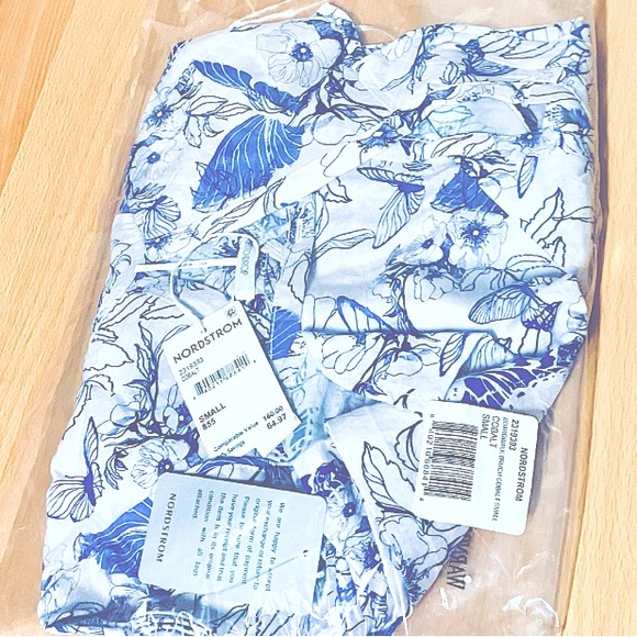 Floral Maxi Sun-Dress/Blue & White - Size Small/Nordstrom - Picture 5 of 5